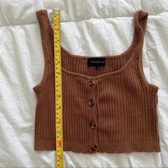 Majorelle Cropped Knit Tank - Picture 9 of 9